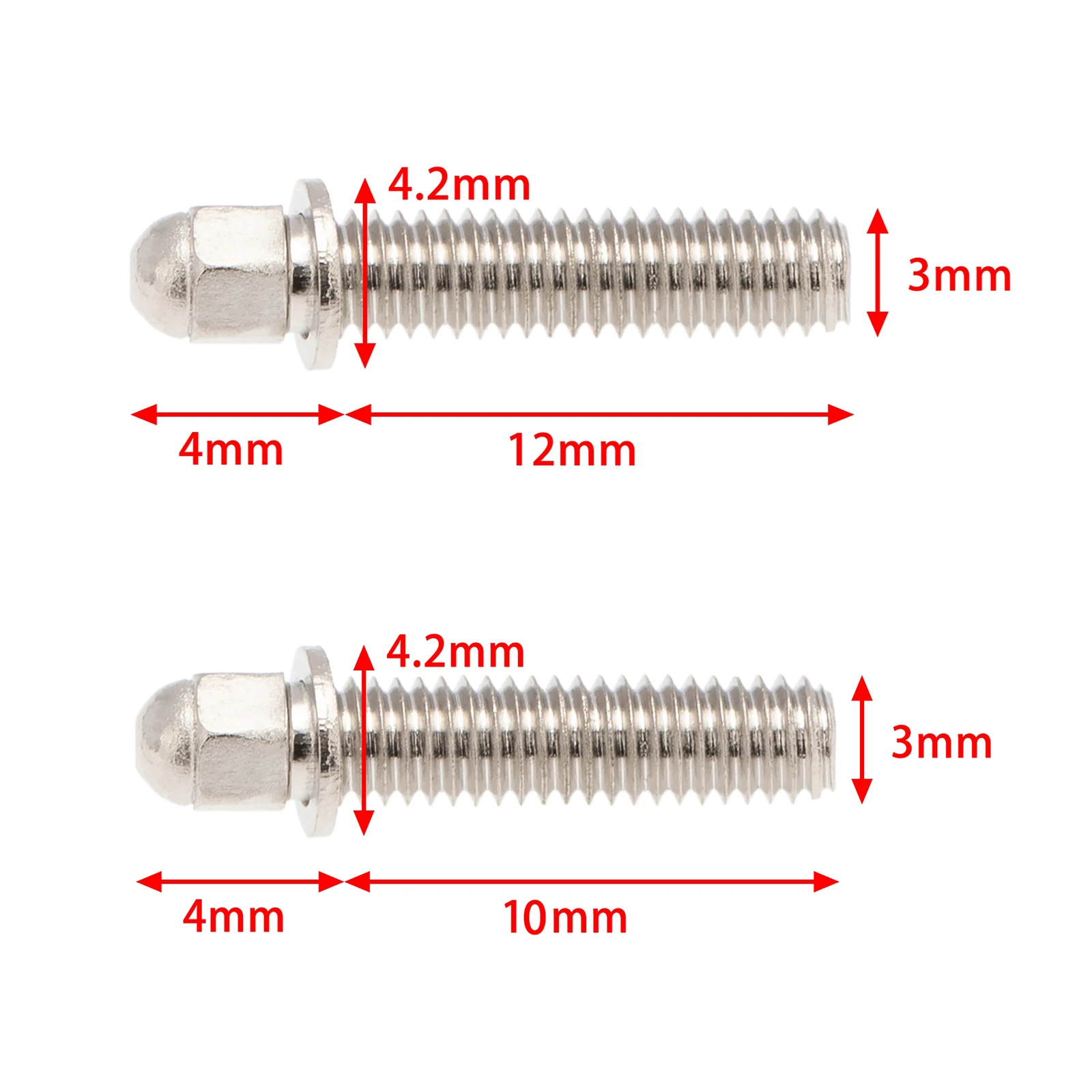 

30x M3 Hex Nut Screws for 1.9/2.2" Wheel Crawler Buggy Trucks DIY Accs