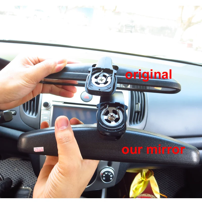 4 3 дюймовый TFT ЖК дисплей Автомобильный кронштейн зеркало заднего вида монитор с 2