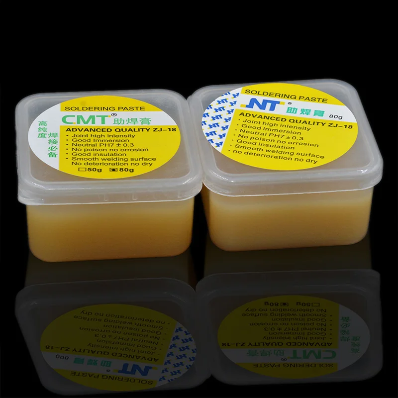 

2pc ZJ-18 50g Environmental Rosin Solder Paste Welding Fluxes Paste Grease Gel Solder Paste for Bga Rework Station