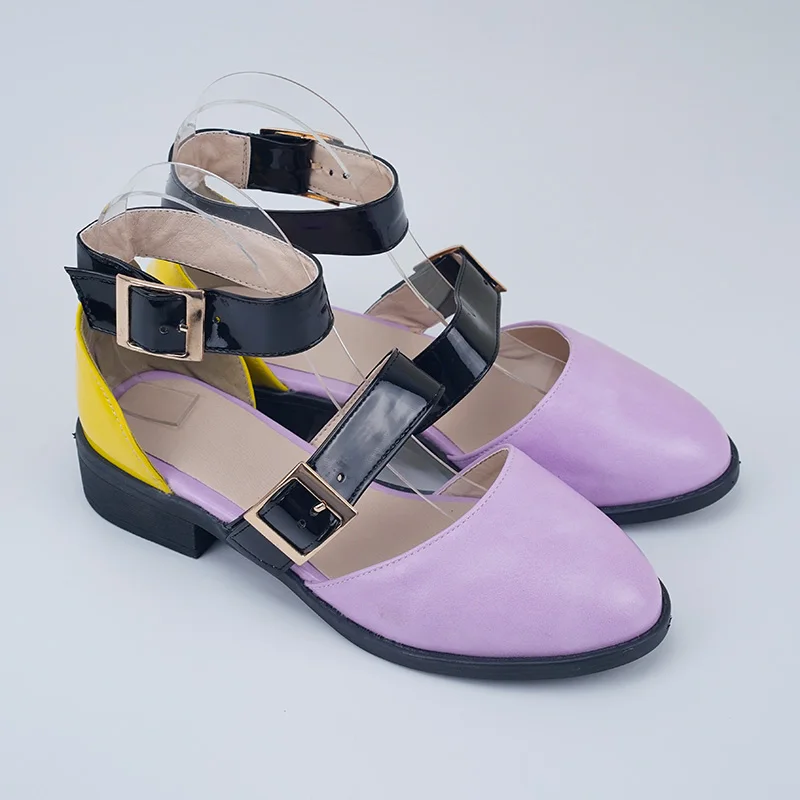purple Новинка; женские босоножки; Новая женская обувь; женские летние удобные босоножки с пряжкой на ремешке; женские босоножки без застежки на плоской подошве; босоножки на низком каблуке - Цвет: purple
