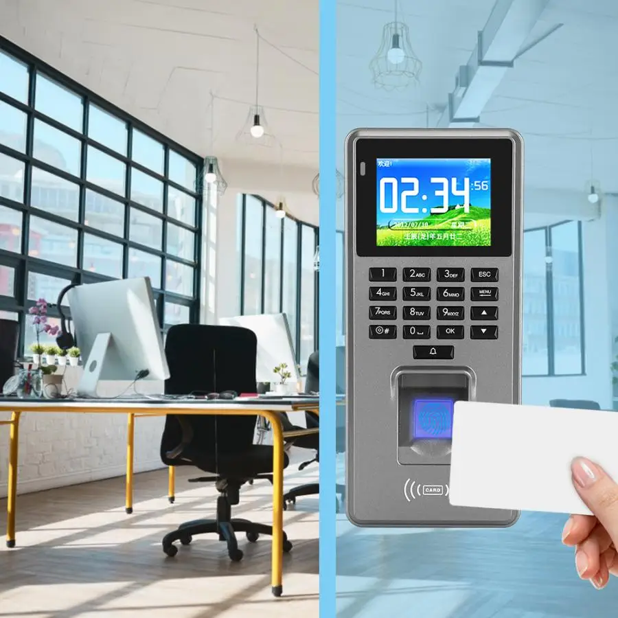 2.4in TFT Wiegand 26 отпечатков пальцев пароль 125 кГц RFID контроля доступа | Безопасность и