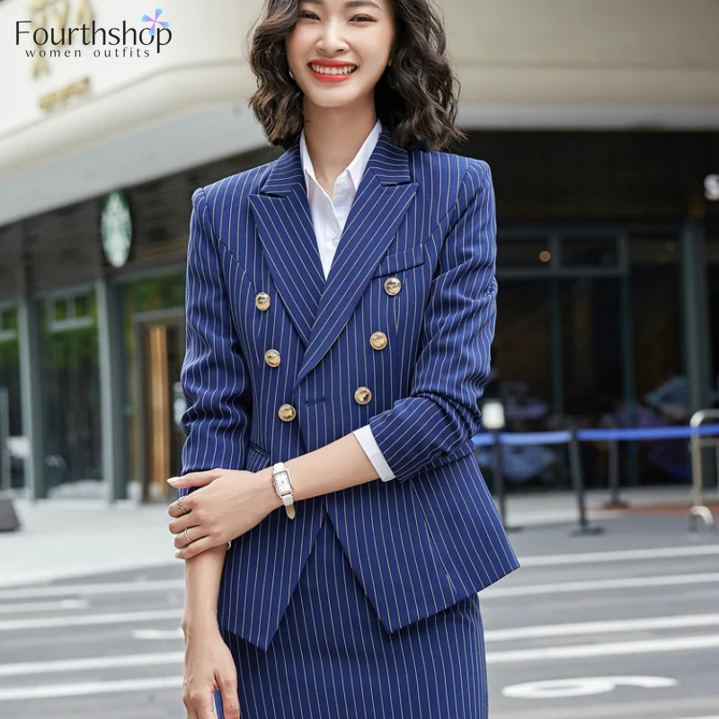 Женский деловой костюм из блейзера и штанов офисный комплект 2 предметов в