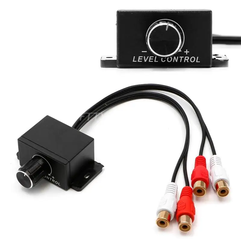 

New Car Amplifier Bass RCA Level Remote Volume Control Knob LC-1 Universal