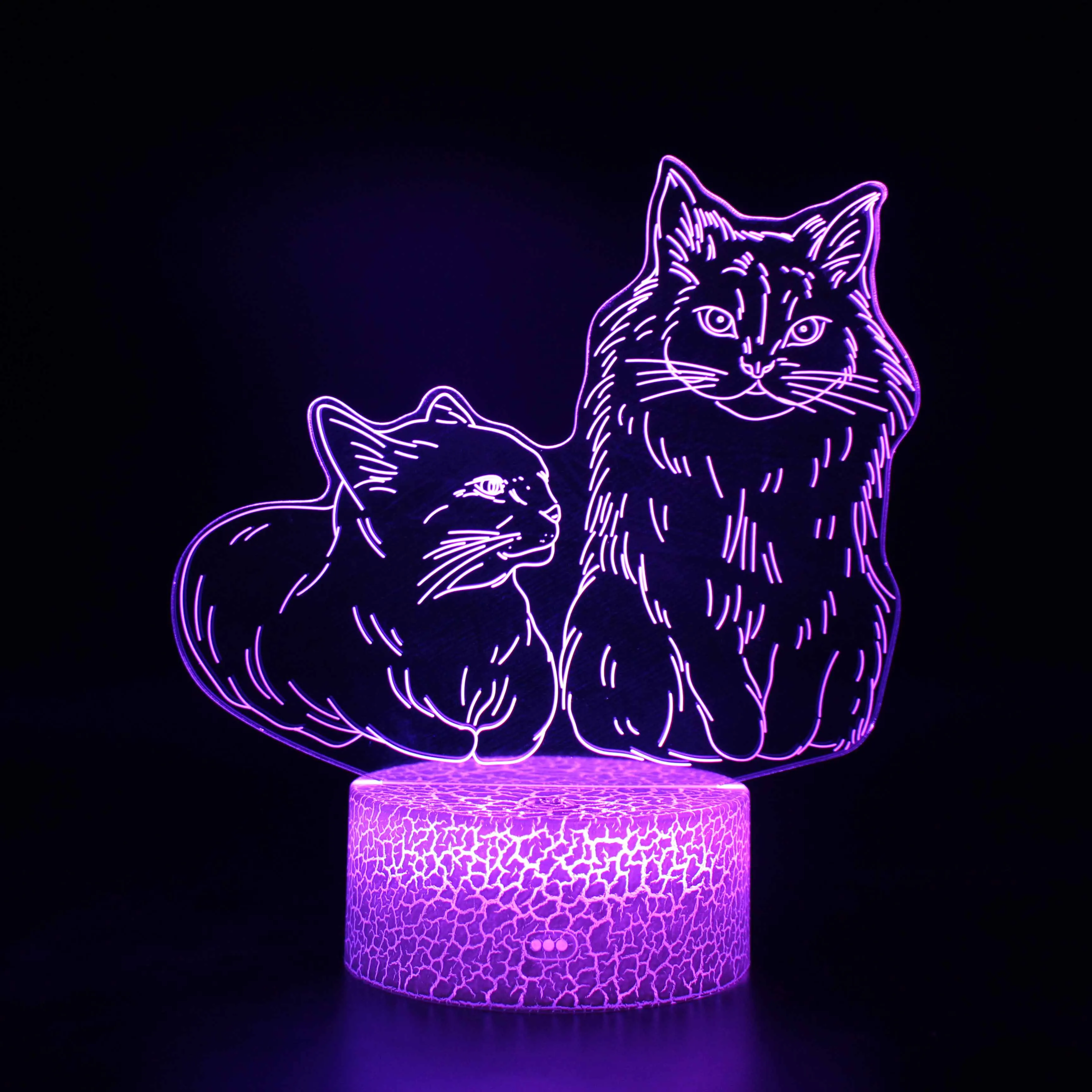 Ночники светодиодные новинка 3D лампа милая игрушка подарок 7 цветов абстрактная