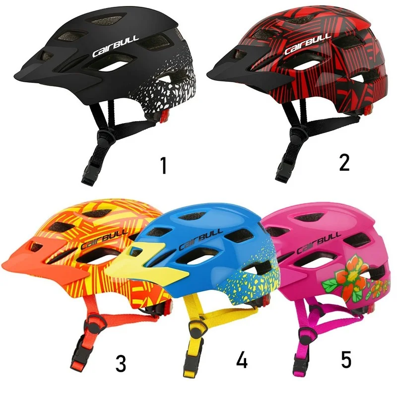 

Детский велосипедный шлем с задним фонарем, защитный шлем для катания на коньках и езды, Детские сбалансированные защитные шапки для велоси...