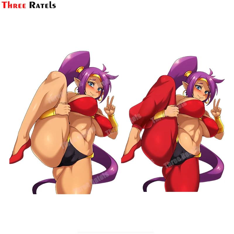 

Three Ratels B613 Shantae Personalized Creative Scratch For Yamaha Motorcycle Stickers Cool Girl Decals Waterproof Property