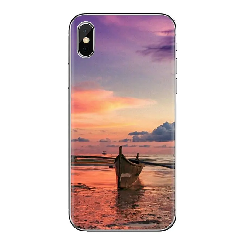 Для Samsung Galaxy J1 J2 J3 J4 J5 J6 J7 J8 плюс 2018 Prime 2015 2016 2017 прозрачные мягкие чехлы закат