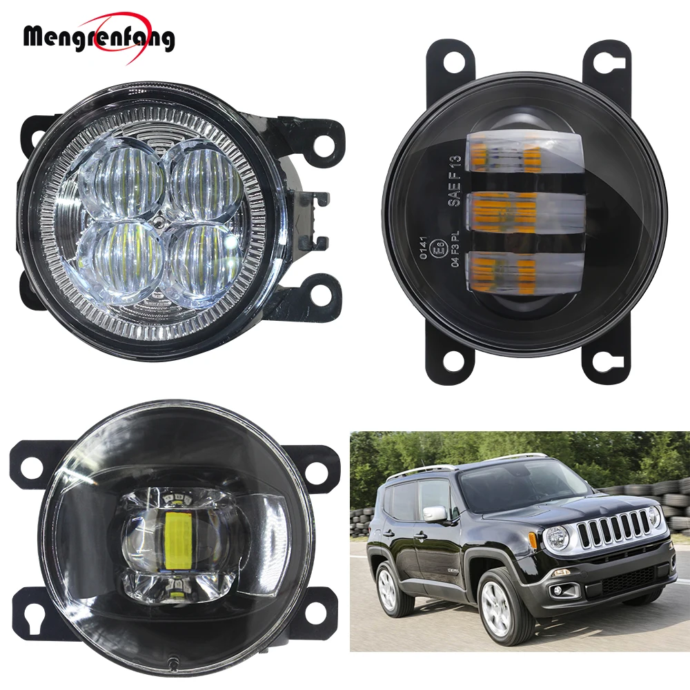 Автомобильный светодиодный объектив туман светильник для Jeep Renegade BU 2015 2016 2017 2018