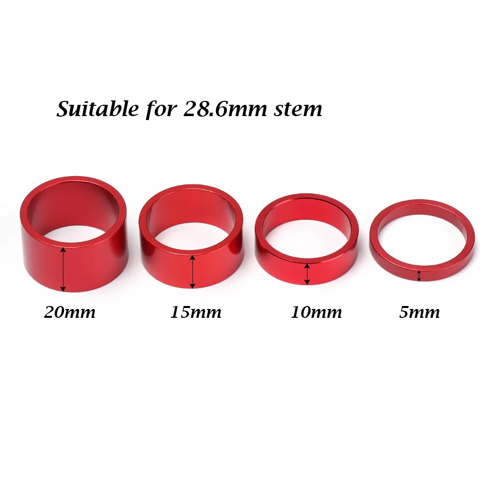 4 шт. велосипедные вилки и шайбы из алюминиевого сплава 5 цветов