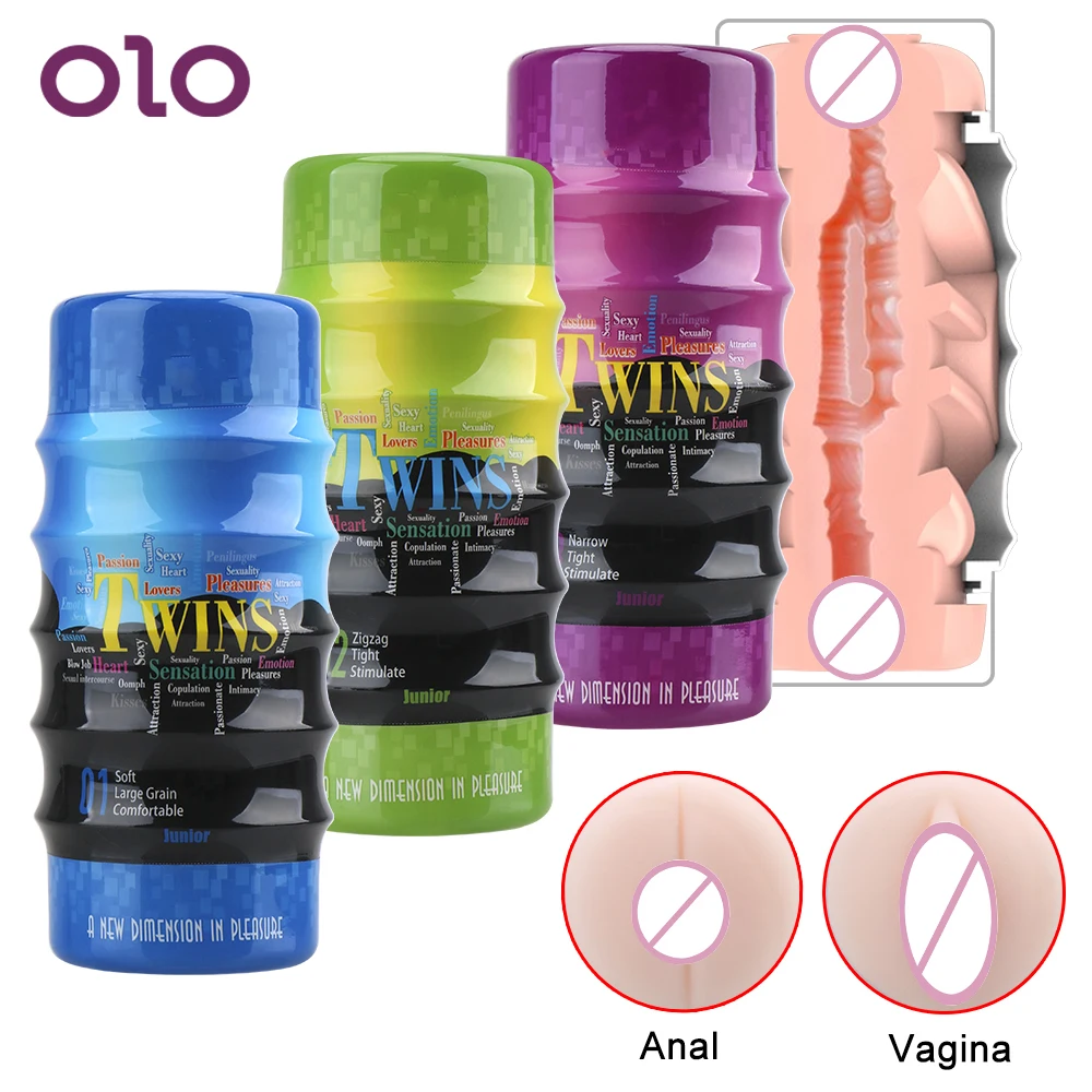 Реалистичная Вагина OLO и Анальная киска двухканальный мастурбатор для мужчин