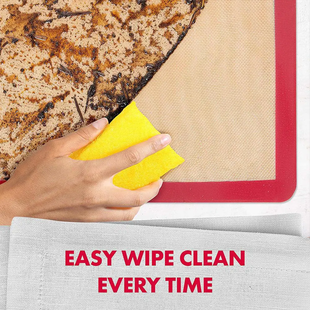 3 шт. антипригарный силиконовый коврик для выпечки инструменты раскатывания