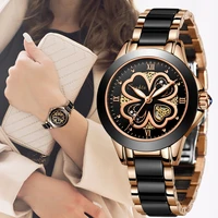 sunkta fashion women watches rose gold ladies bracelet watch reloj mujer 2022 new creative waterproof quartz watch for womenbox