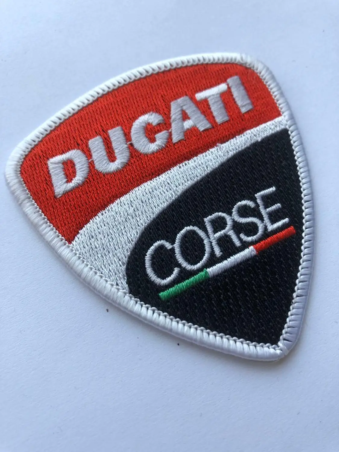 Ducati corse гоночная вышивка нашивки для одежды нашивка Merrow border Железный на подложке