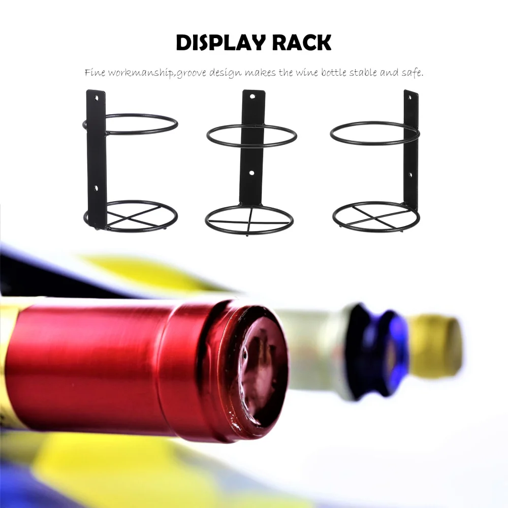 

6pcs Iron Racks Wall-mounted Display Racks Red Storage Holders