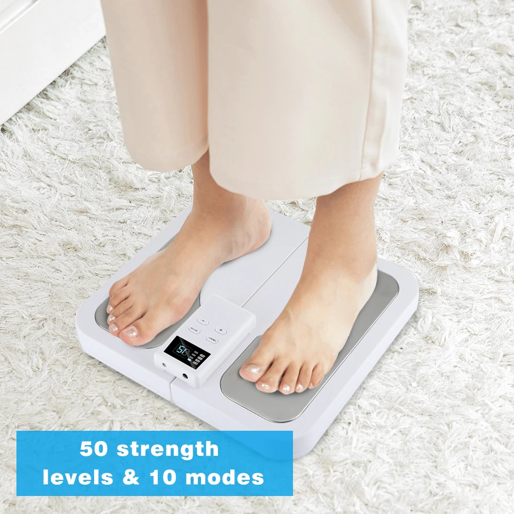 Подушечки для акупунктурной стимуляции стоп складные с вибрацией 50 передач 10