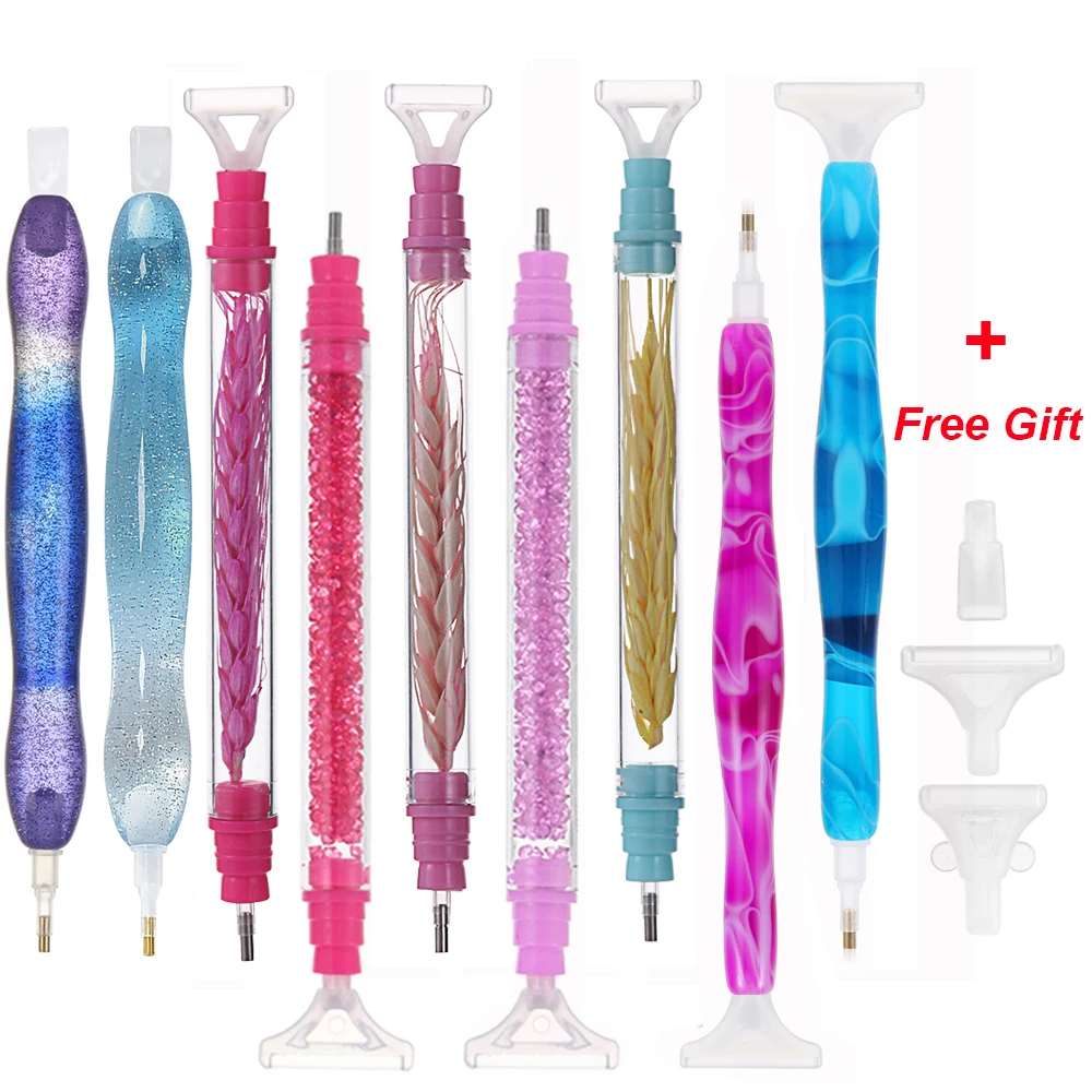 Crystal Double Head Point Drill Pen 5D Diamond Painting Pen DIY Arts Crafts Cross Stitch Embroidery Sewing Handmade Accessories
