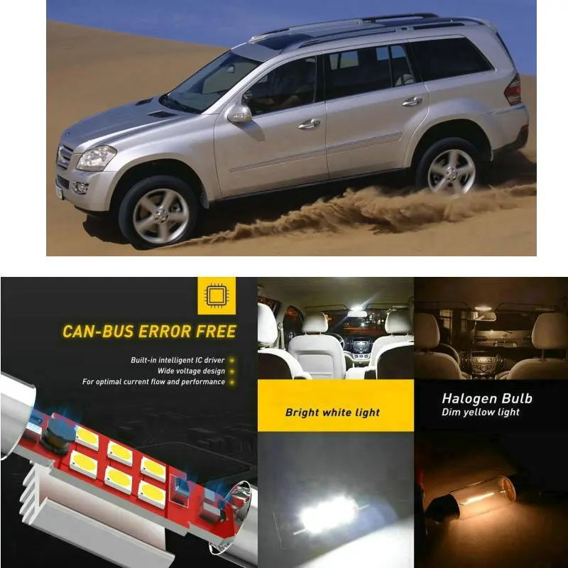 Светодиодные внутренние Автомобильные фары для оформления интерьера класс g w461