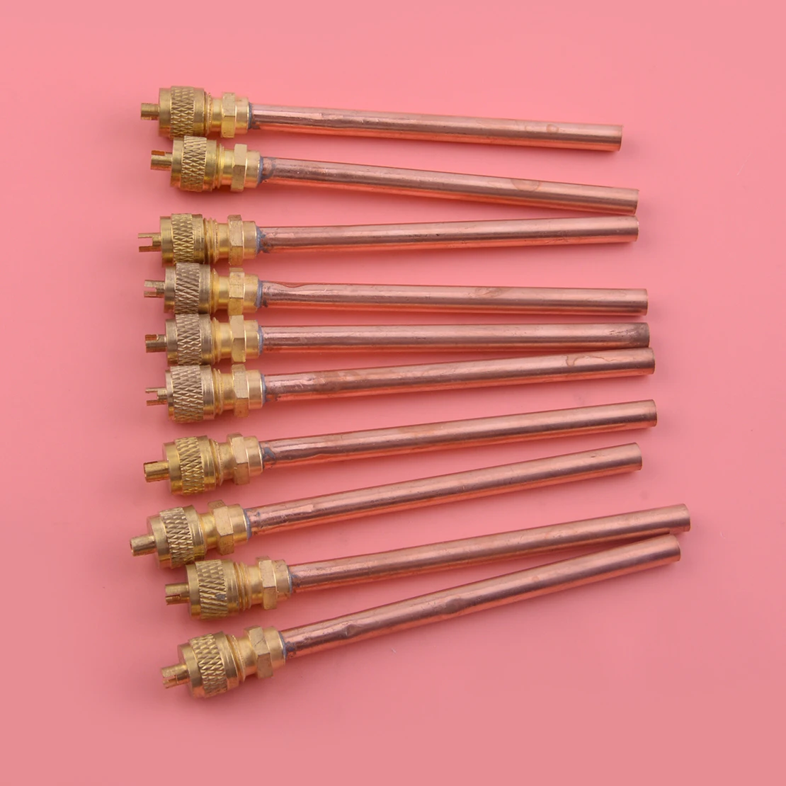 

10pcs 3.4 MPa Refrigeration Access Valve Air Conditioning Filler Pipe Pipeline 115MM Brass Accessories