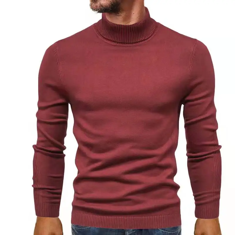 Autumn Winter New Solid Color Thick Warm Sweater Men Turtleneck Brand Man Sweaters Slim Fit Pullover Men Knitwear Male Tees Tops 3 Autumn Winter New Solid Color Thick Warm Sweater Men Turtleneck Brand Man Sweaters Slim Fit Pullover Men Knitwear Male Tees Tops 3