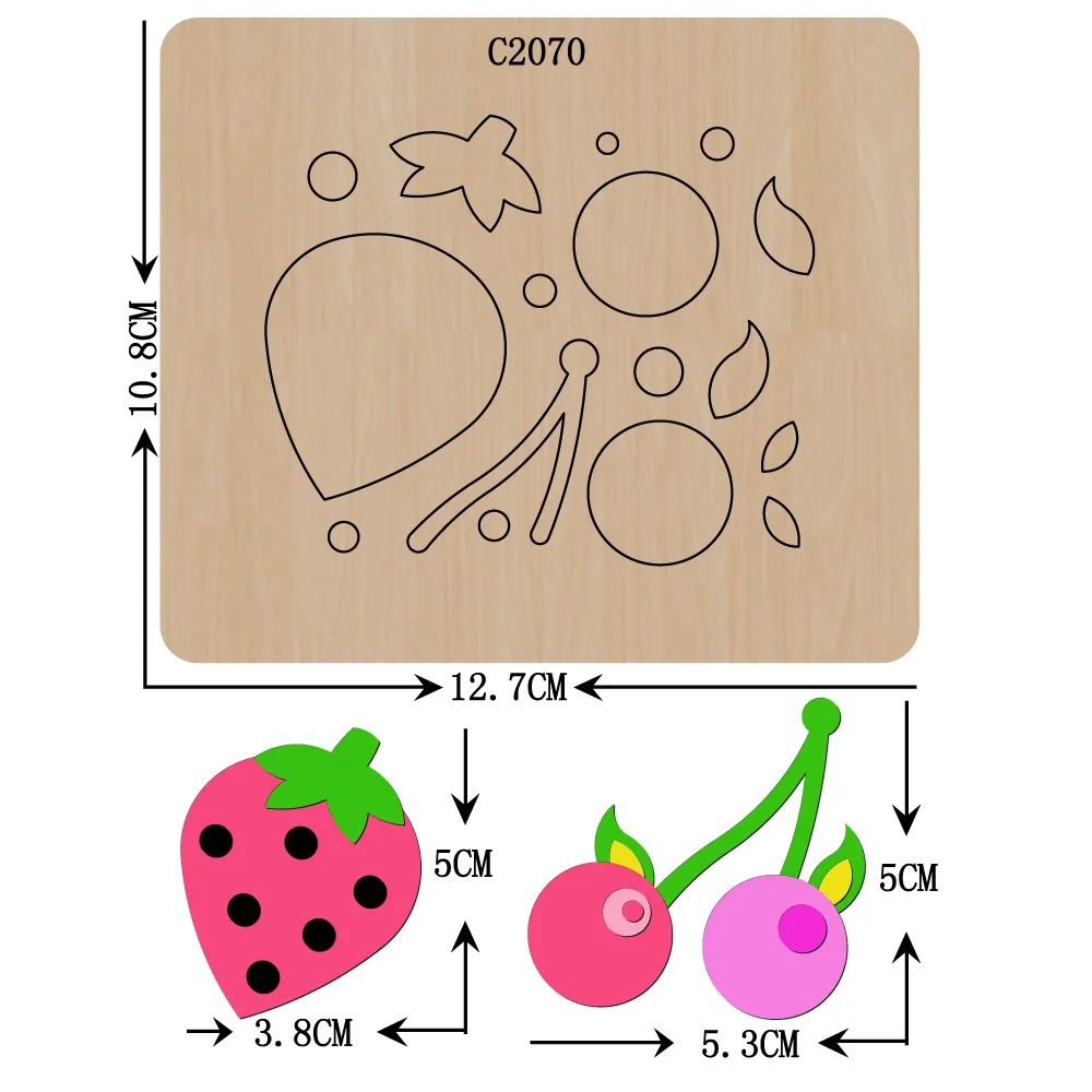 

New Strawberry Wooden die Scrapbooking C2070 Cutting Dies