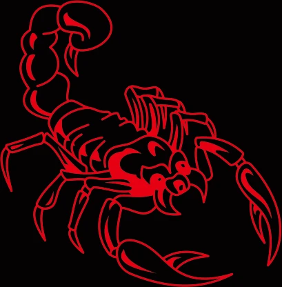 

Car Stickers Decor Motorcycle Decals Scorpion Vinyl Decorative Accessories Waterproof PVC,15cmx14.7cm