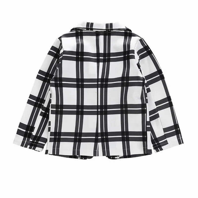 Children's Fashion Clothing Sets Plaid Vest+Coats+Pants 3pcs Plaid Suit Baby Girls Clothes Toddler Children Girl Kids Clothes