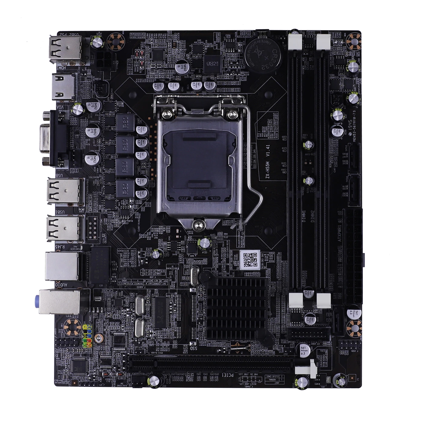 H55 материнская плата LGA1156 Micro ATX разъем LGA 1156 VGA HDMI DDR3 два канала для процессора Intel