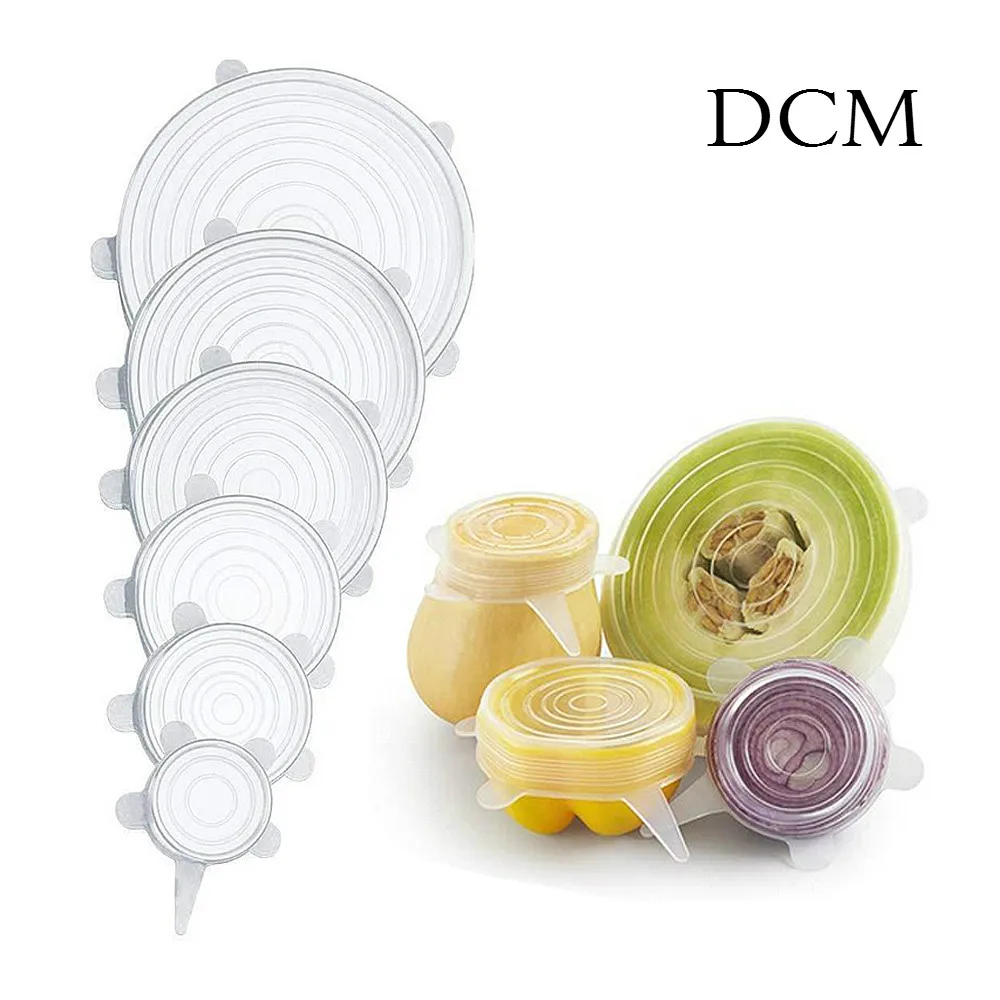 Силиконовые эластичные крышки универсальные силиконовые для пищевых продуктов