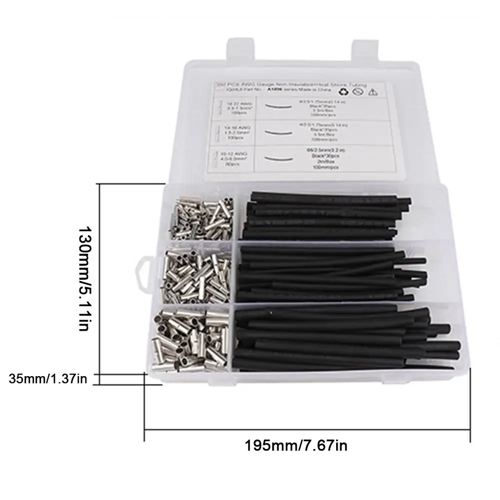 380 шт. Термоусадочные трубки с двойными стенками соединители подходящие для