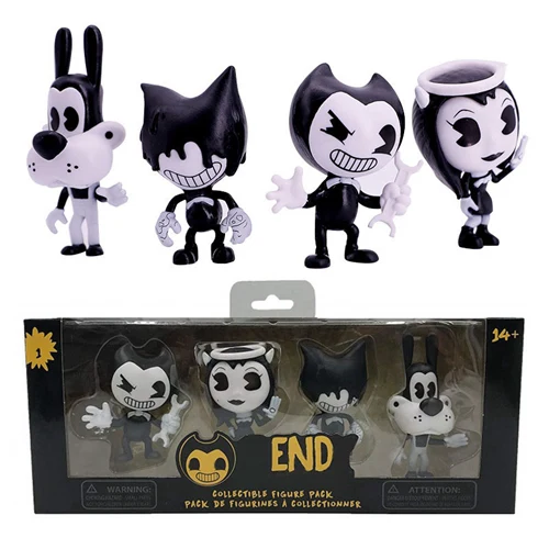 Бенди 4 Pack фигурки и чернильная машина популярные горячие игрушки для