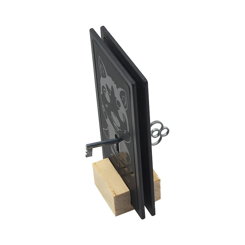 Фокусы волшебный цепи проникают крупным планом шоу маг иллюзия трюк реквизит