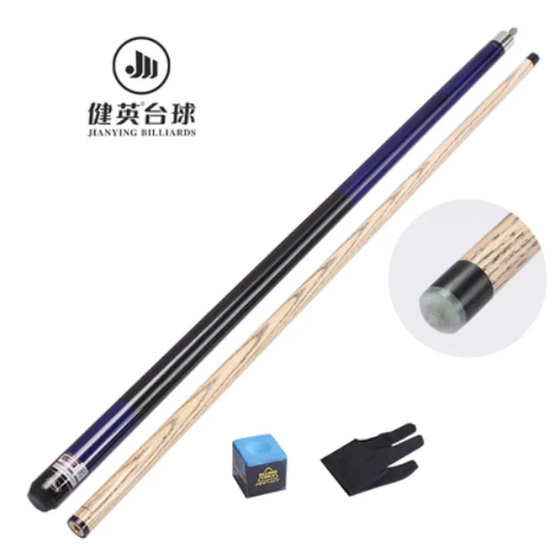 Blue Cue Jianying ясень кий для разбивки бассейн красные, черные Голубой цвет чемоданчик для бильярдного кия комплект Китай(материк - Цвет: Blue Cue