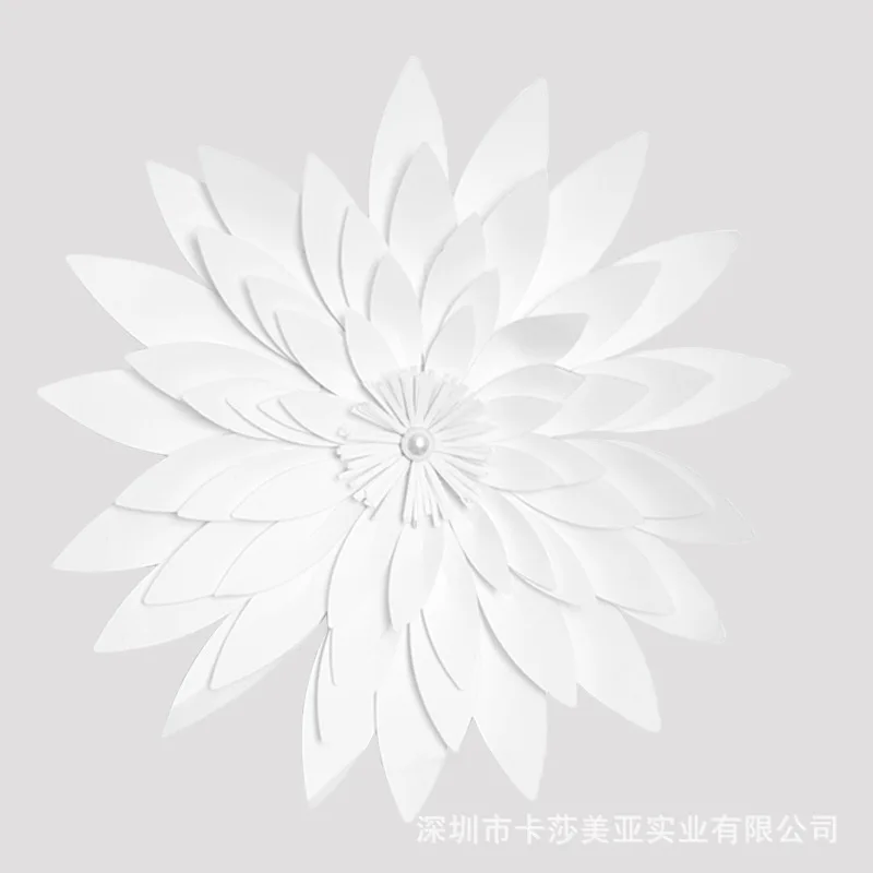 white Daisy Diy полуфабрикаты гигантская искусственная бумага Цветок Блестящий Фон для фотосессии настенные украшения большие бумажные бутоны реквизит для фотосъемки - Цвет: white Daisy