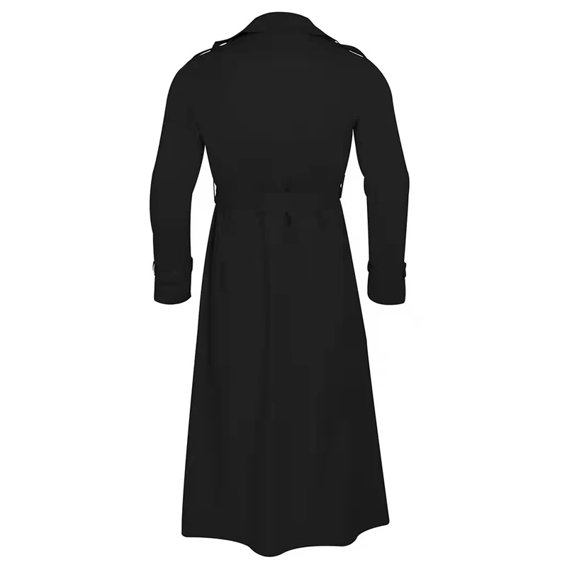 Men's Windbreaker Autumn New Button Belt Overcoat Coat Streetwear Oversize Clothes Fashion Male Cardigan Hip Hop Loose Jackets | Мужская
