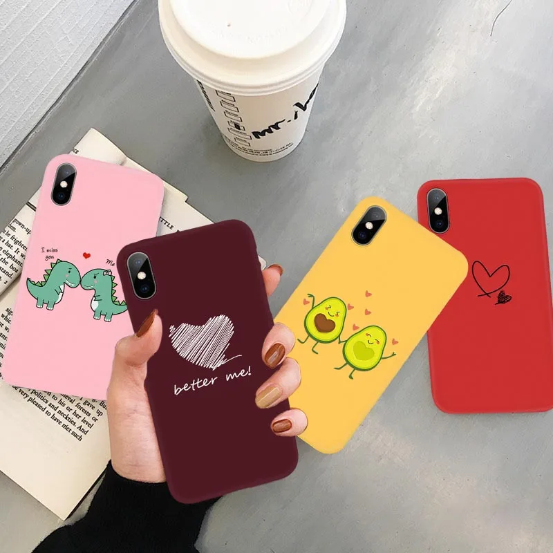 Чехол для iPhone XS MAX XR X 7 8 6 6s Plus мягкий матовый чехол с изображением авокадо черного