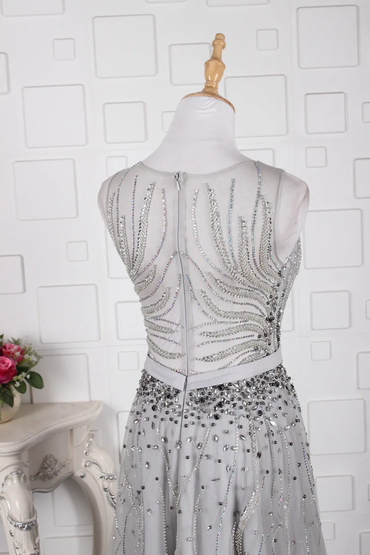 2020 Модные Вечерние Платья с дизайнерскими бусинами и кристаллами реальные