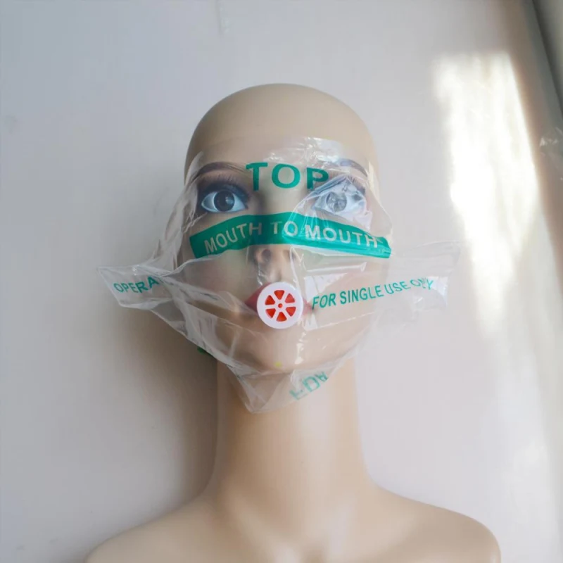 Disposable First Aid Face Shield CPR Resuscitator Mask Breathing Mouth Breath One-way Valve Emergency Outdoor Tools3 | Спорт и