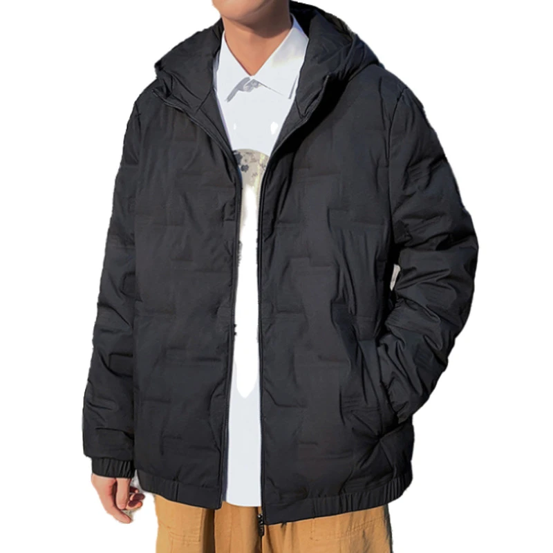 

Куртка-Парка мужская на белом утином пуху, зимняя, легкая, с капюшоном