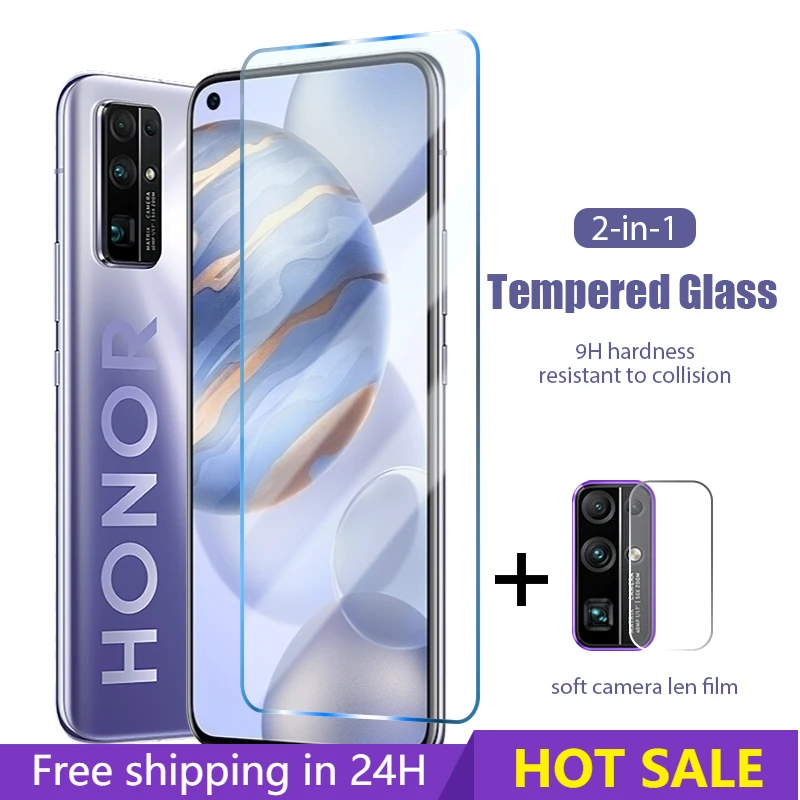 Закаленное стекло 2 в 1 для Honor 10X Lite X10 5G защитная пленка объектива камеры 30i 20i 10i 20e