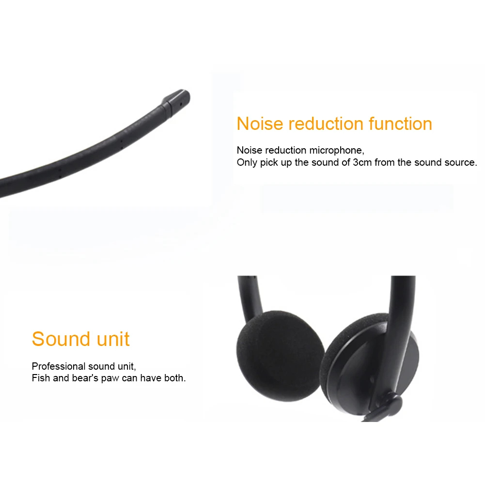 Шумоподавление USB гарнитура портативная для ПК компьютера ПВХ регулятор