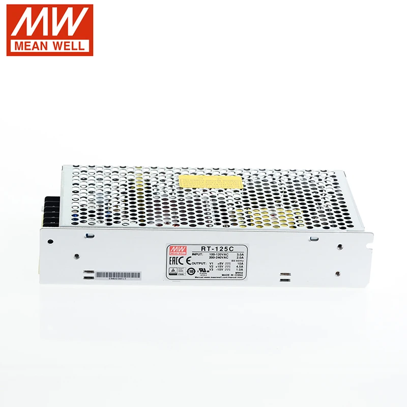 MEAN WELL RT-125C 132 5 Вт тройной выход импульсный источник питания в 15 в-15 DC 10A 4.5A 1A блок