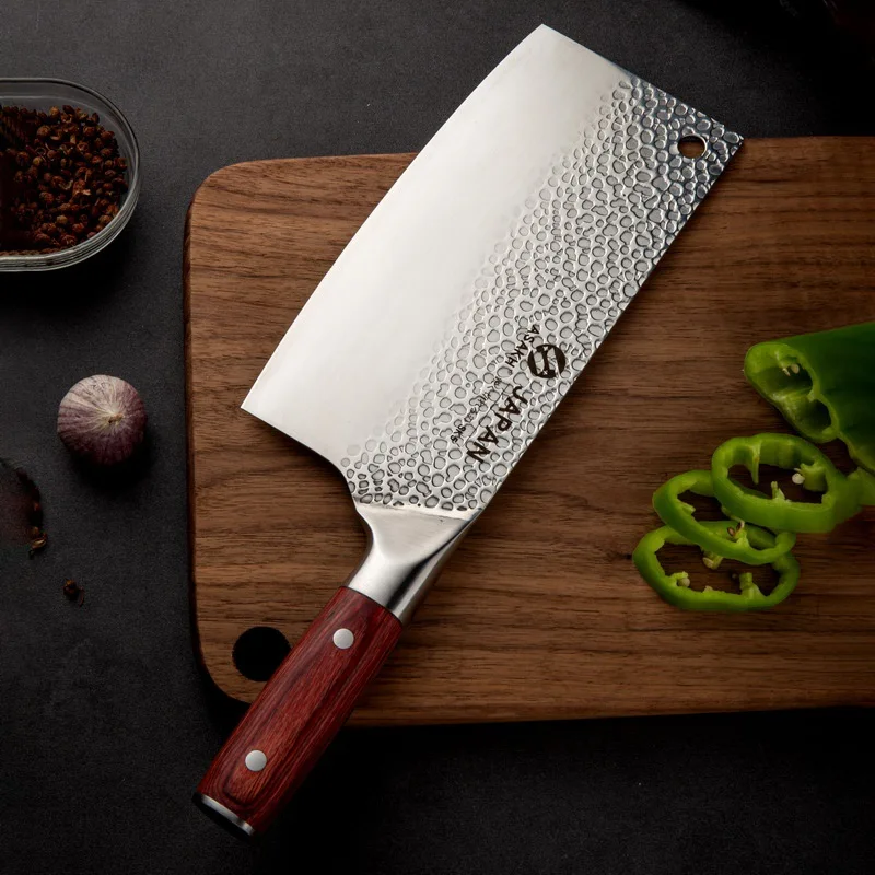 

Ручной Кованый кухонный нож шеф-повара из нержавеющей стали с острыми краями для обвалки мясника резак для нарезки измельчения кухонные но...