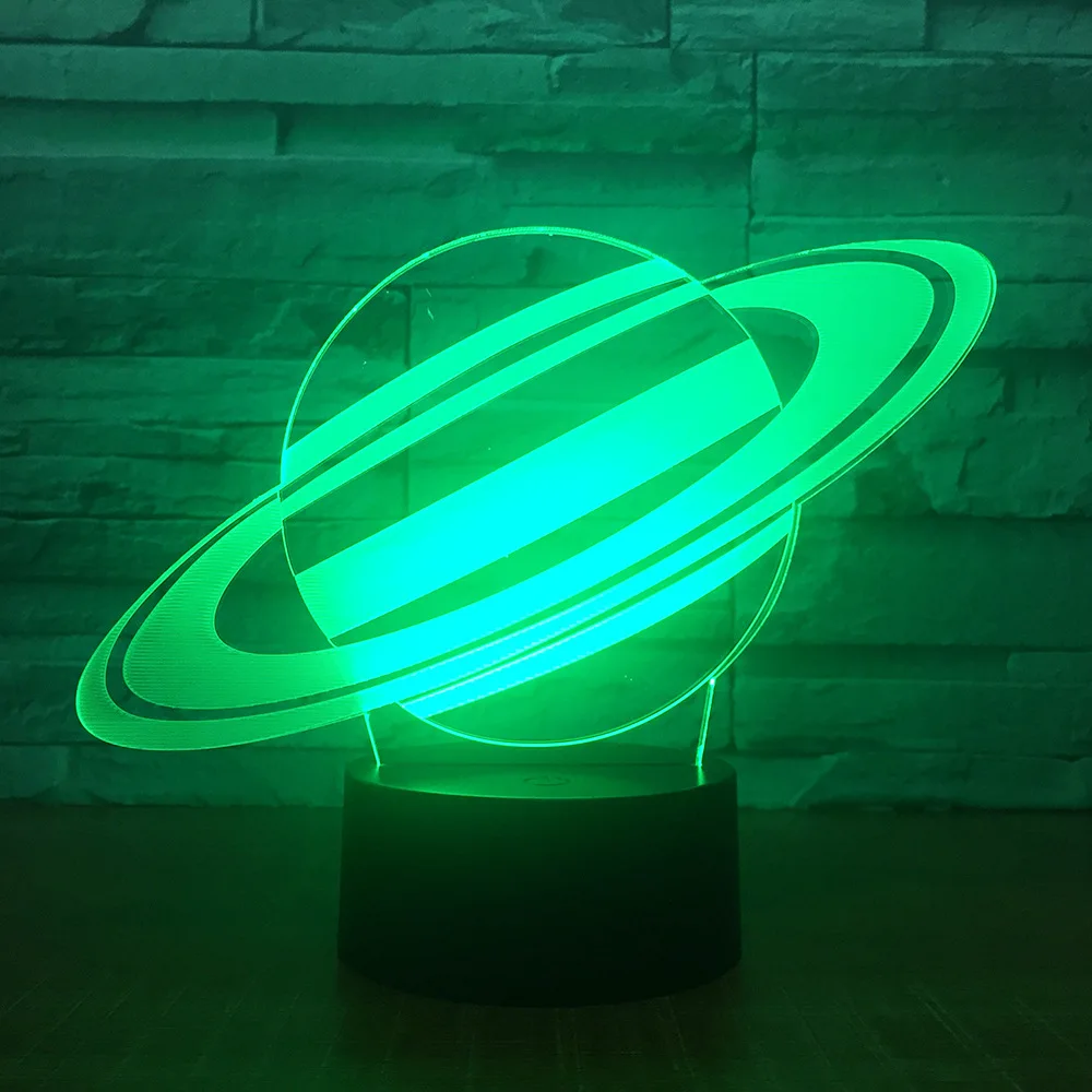 7 цветов Светодиодная 3d лампа для детей сенсорная Usb настольная сна | Лампы и