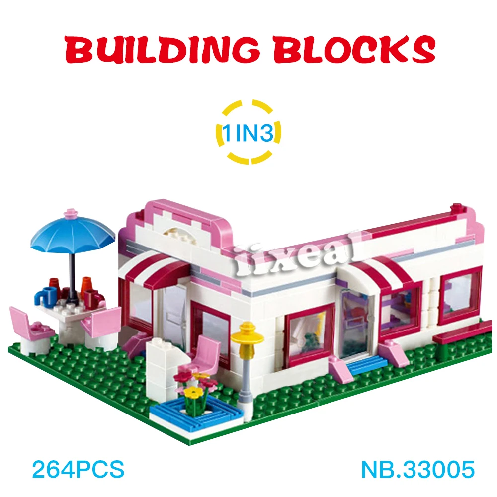 264 шт. строительные блоки девушки дружба дом кирпичи для творчества DIY девочек