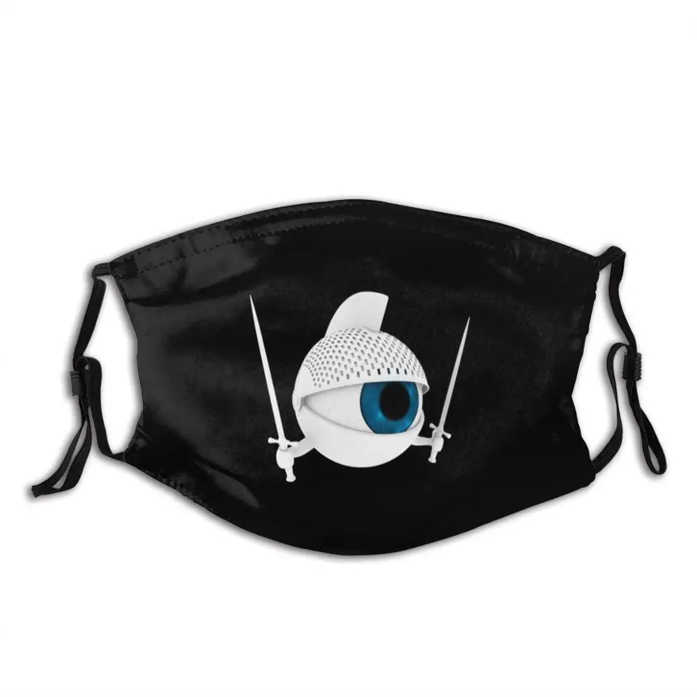 White Kneyets 1 Забавный принт многоразовый Pm2.5 фильтр маска для лица прозрачная