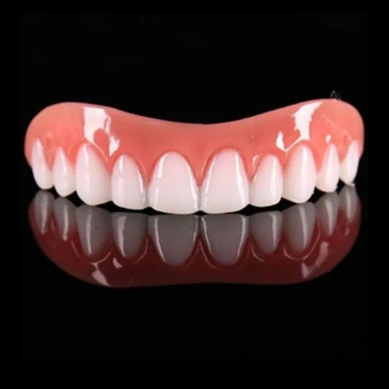 

Beauty Tool False Teeth Perfect Instant Smile Comfort Fit Flex Teeth Whitening Denture Paste Upper Cosmetic Fake Tooth Cover