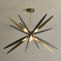 fkl nordic black led chandelier lighting creative art dragonfly designer for villa living dining room bedroom home fixtures