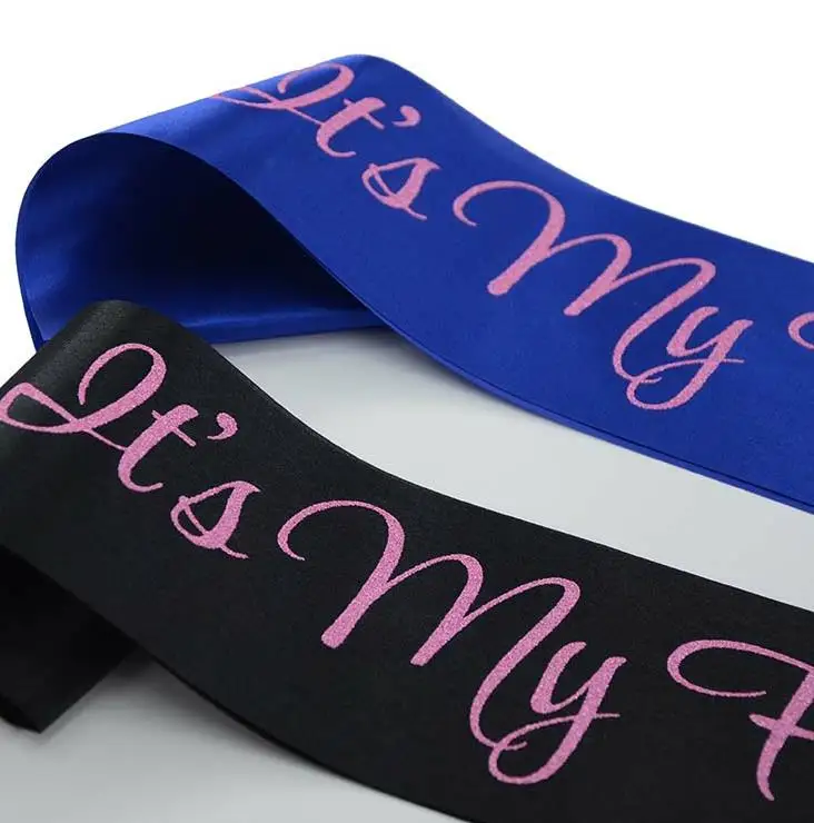 1 шт. горячая Распродажа С Днем Рождения Декор поставки его моя лента для дня