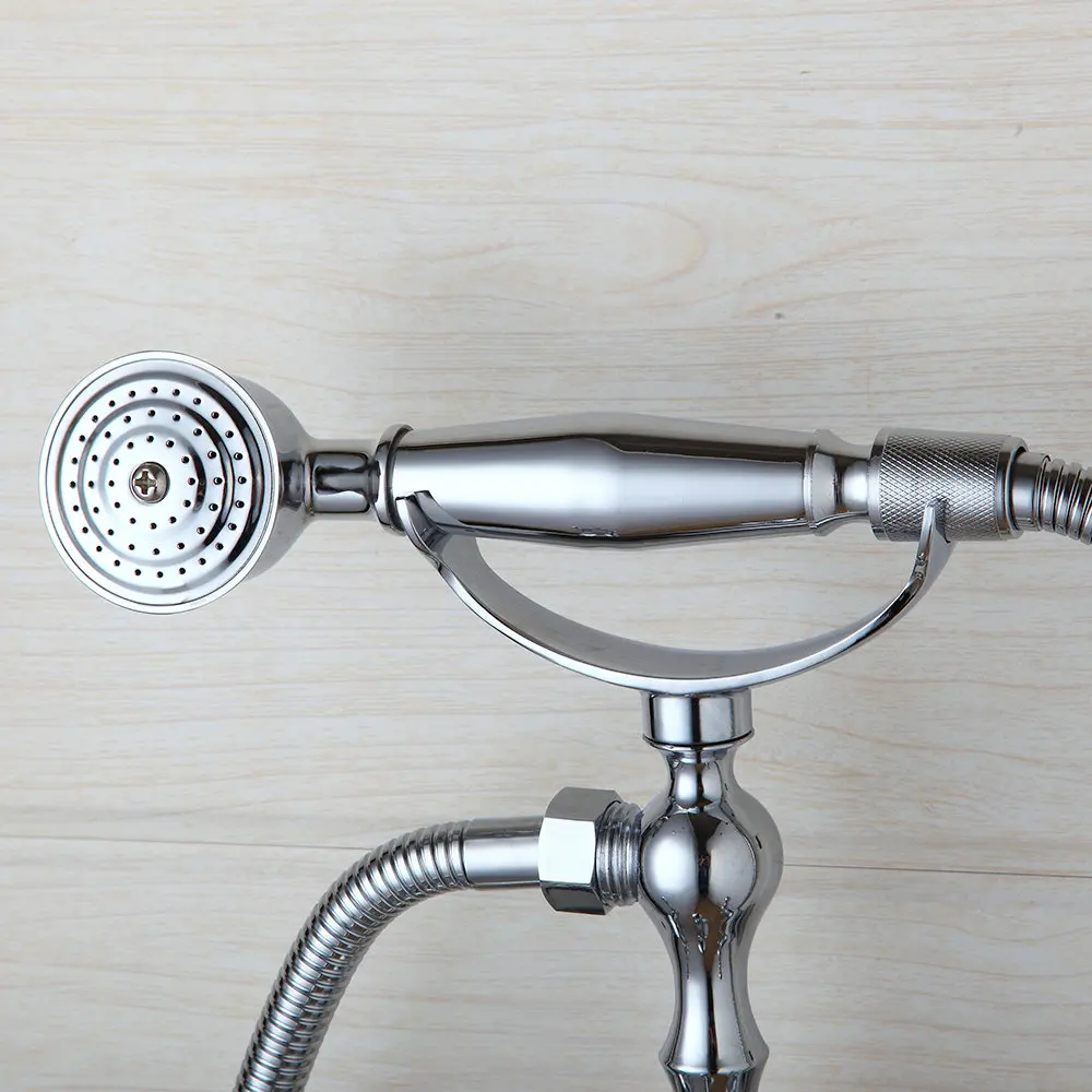 HAIP хромированный латунный полированный настенный смеситель для ванной комнаты