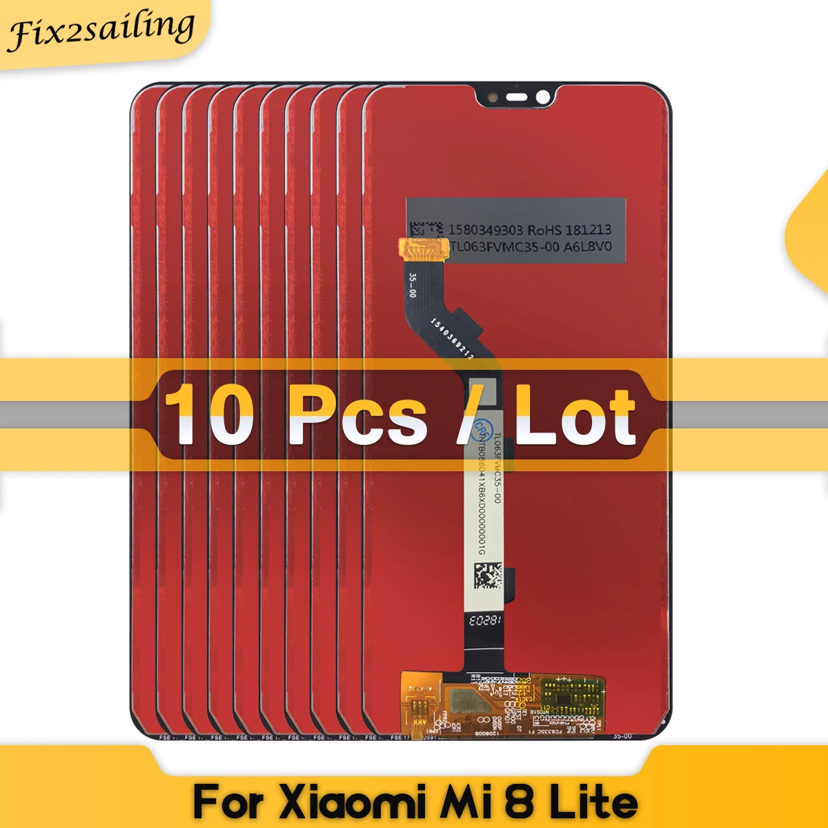 ЖК-дисплей 6 26 дюйма для Xiaomi Mi 8 lite 8X 10 шт. | Мобильные телефоны и аксессуары